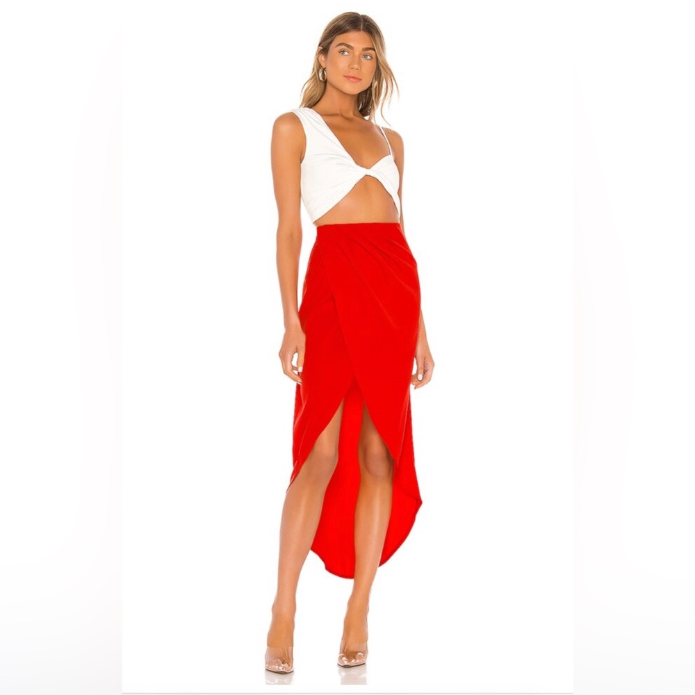 Red Superdown Skirt